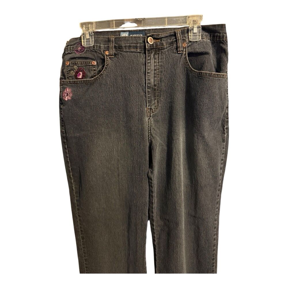 Avenue Blues Jeans Women’s Size 16 Embroidery Embellished - Picture 4 of 7